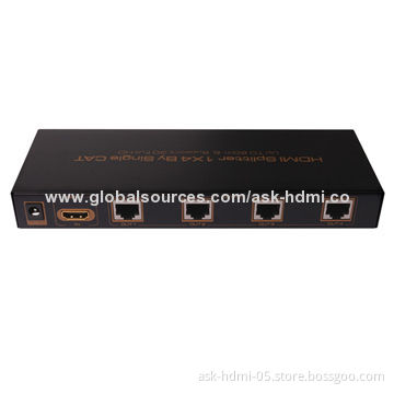 1x4 HDMI Extender by Signal Cat6, 60m